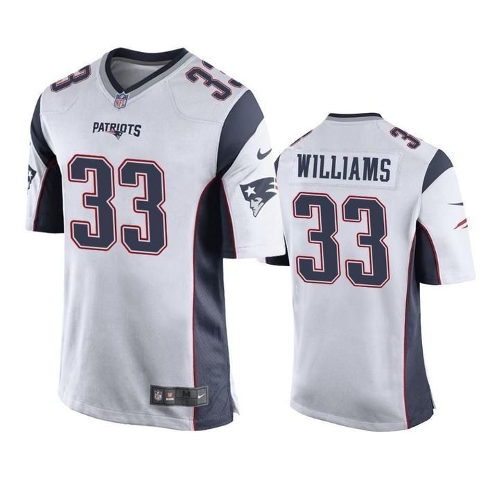 Men New England Patriots #33 Joejuan Williams Nike White Vapor Game NFL Jersey->new england patriots->NFL Jersey